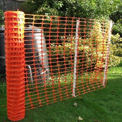 Orange Barrier Fencing Plastic Mesh Safety Netting Standard - 50m Roll. Construction Industry Standard by True Products - Image 4