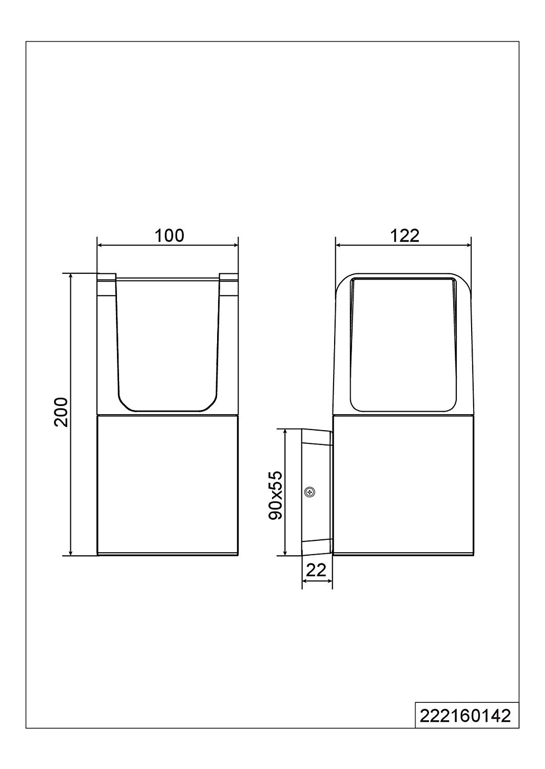 Trio Leuchten 222160142 Ebro A+ LED Outdoor Wall Light, Aluminium, 6 Watt, Integrated, Anthracite, 14.4 x 10 x 20 cm - Image 3