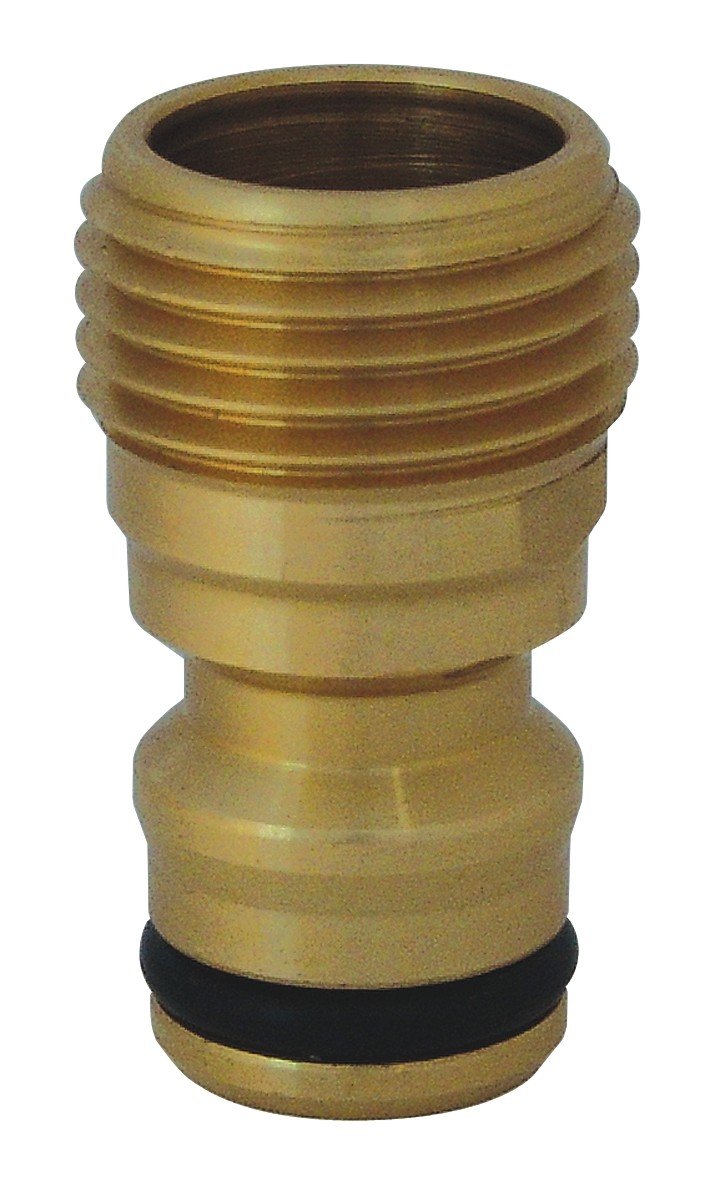 C.K Threaded Male Tap to Hose Pipe Connector 3/4" Brass, Outside Taps to Garden Hosepipe Adapter Attachments