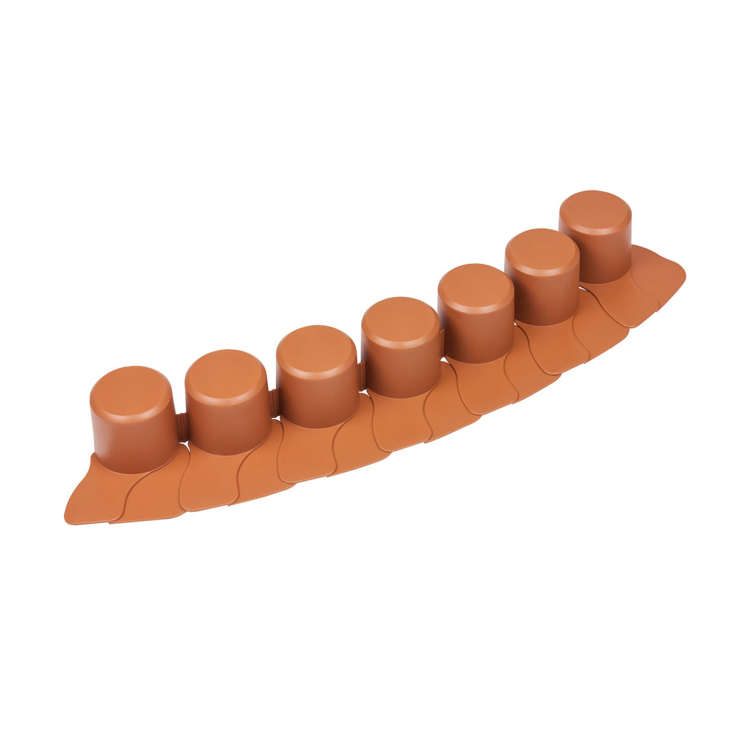 Prosper Plast IPAL7-R624 405 x 6 cm Garden Palisade - Terracotta