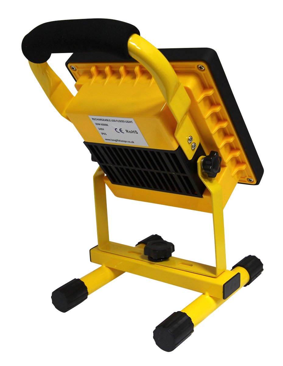 Long Life Lamp Company 20w Slim Rechargeable LED Portable Work Floodlight Indoor/Outdoor Use IP65 Cordless - Image 2