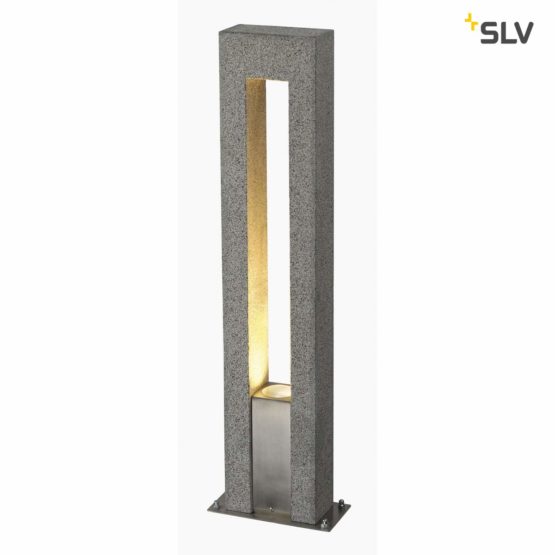 SLV 231420 ARROCK ARC GU10, standard lamp, granite, salt & pepper, GU10, max. 35W, Steel, stone grey,