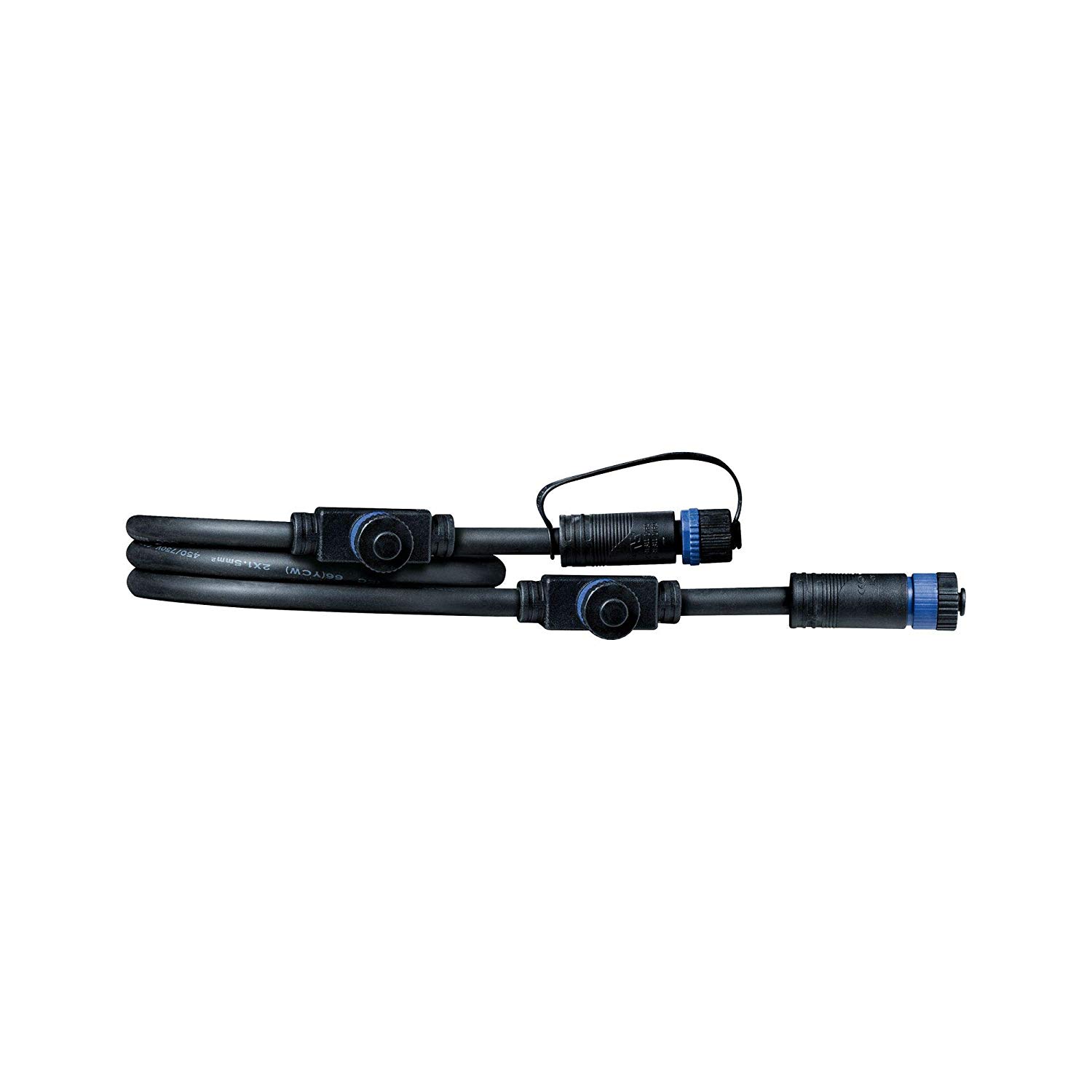Paulmann 93994 Outdoor Plug & Shine Cable IP68 1m 1 in-3out 2x1,5qmm Black Plastic, 100 x 1.5 x 1.5 cm