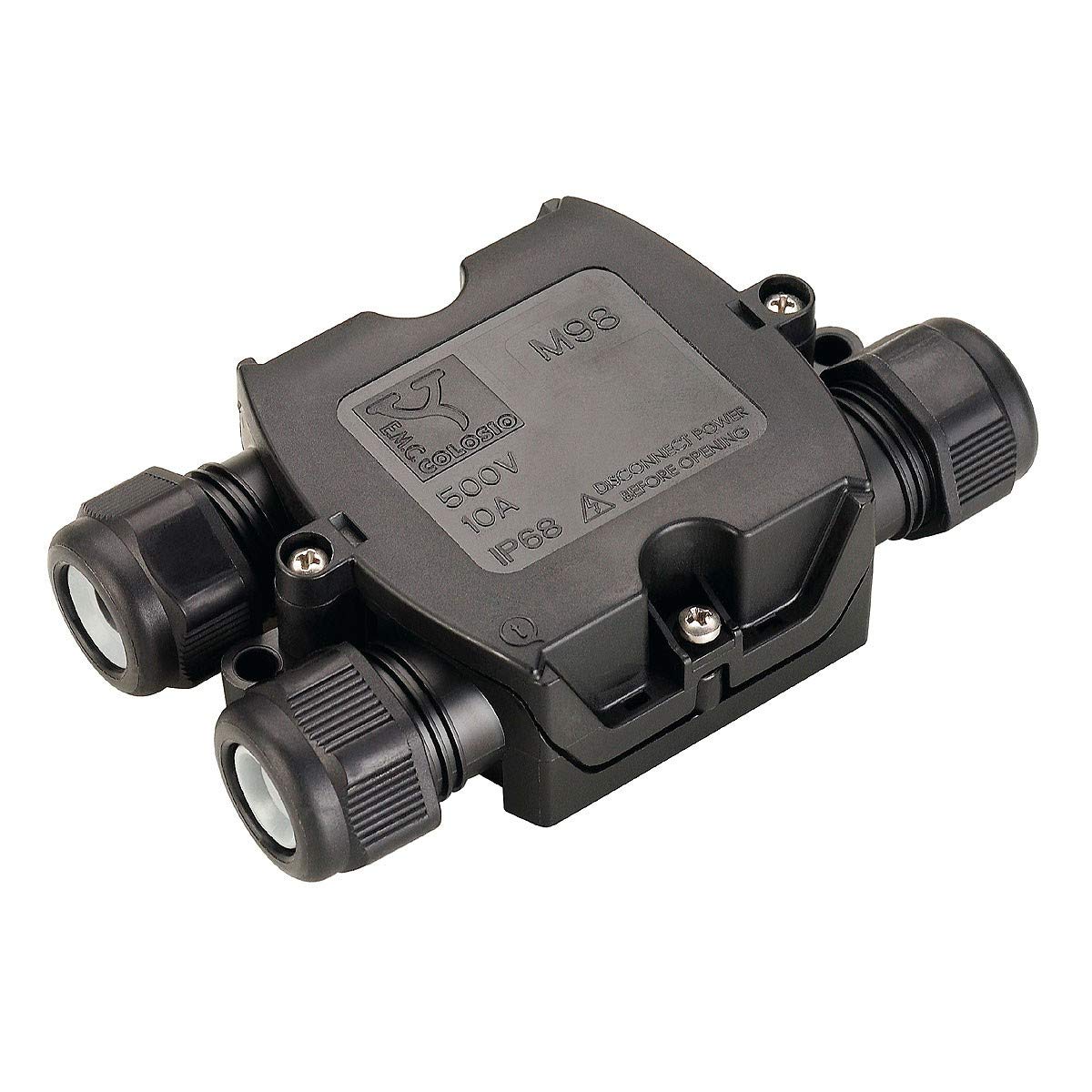 SLV Electrical Components IP 68 T-Connection Box / IP68 Black