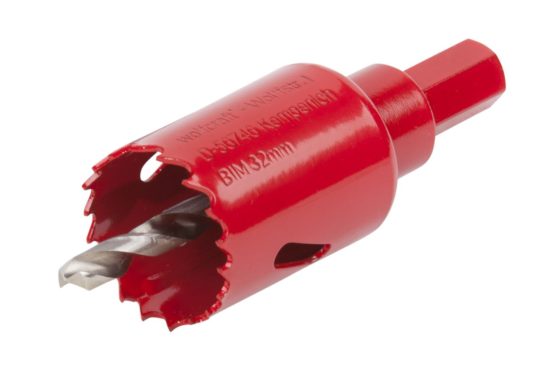 wolfcraft Bi-Metal Hole Saw I 5466000 I For drywall materials, wood, plastics and metals, cutting depth 40 mm