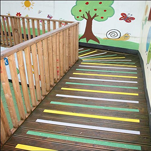 Pack of 5 Anti Slip Decking Strips 50mm x 600mm Beige - Image 4