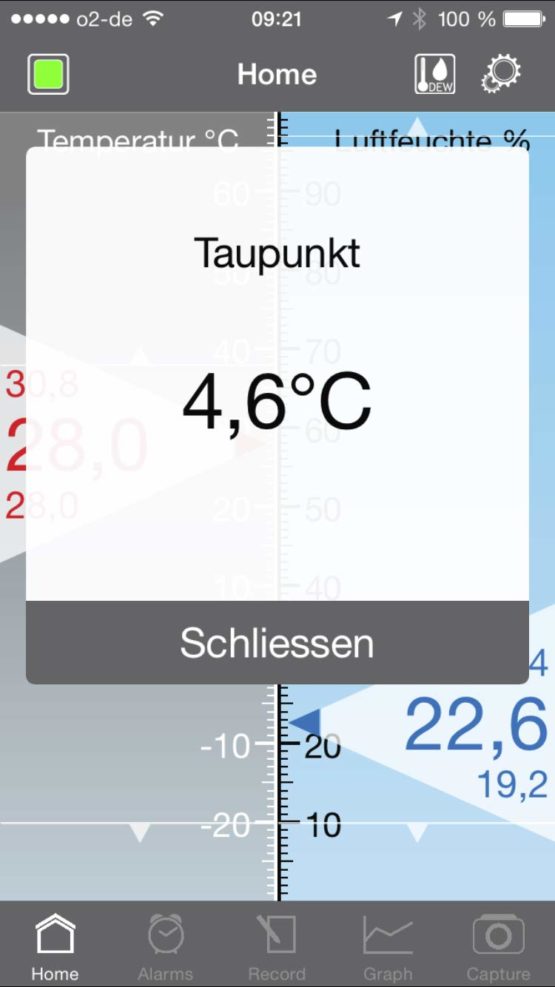 TFA 30.5035.01 Smarthy Thermo-Hygrometer for Smartphones, Black - Image 3