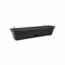 elho Green Basics Trough Allin1 Planter, 11 liters, Living Black, Made with recycled materials