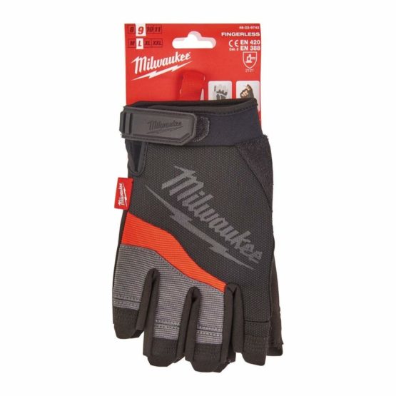 Milwaukee 48229743 Fingerless Gloves-Extra Large (Size 10), 2 Count (Pack of 1) - Image 3