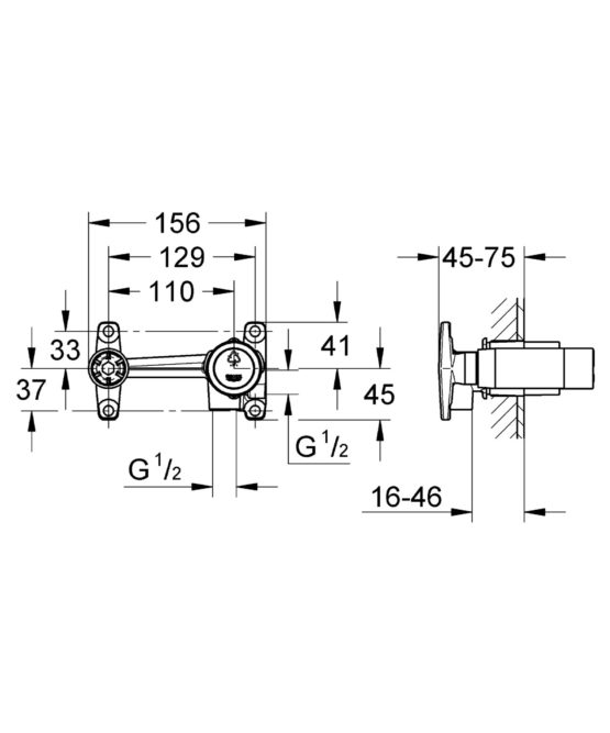 GROHE 32635000|Concealed Body for Single-Lever Mixer - Image 2