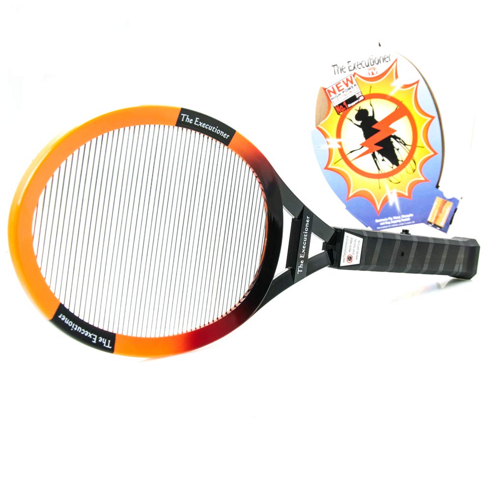 The Executioner Fly Killer Mosquito Swatter Racket Wasp Bug Zapper Indoor Outdoor Over 50cm Long, Multicoloured