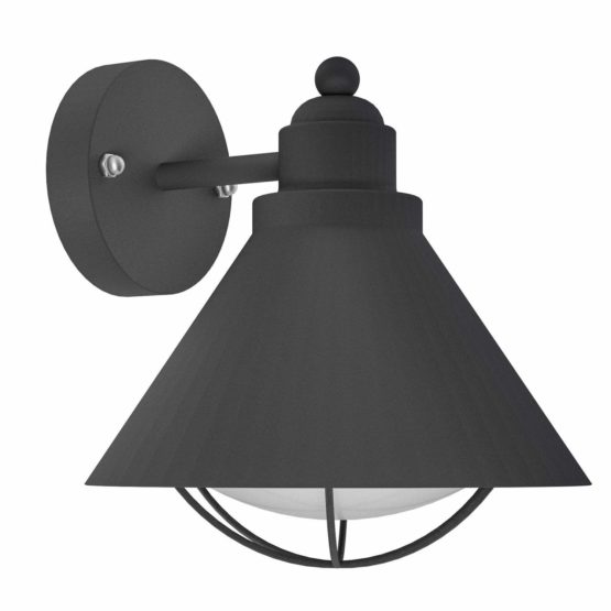 EGLO 94805 E27 Black Outdoor Wall Light BARROSELA