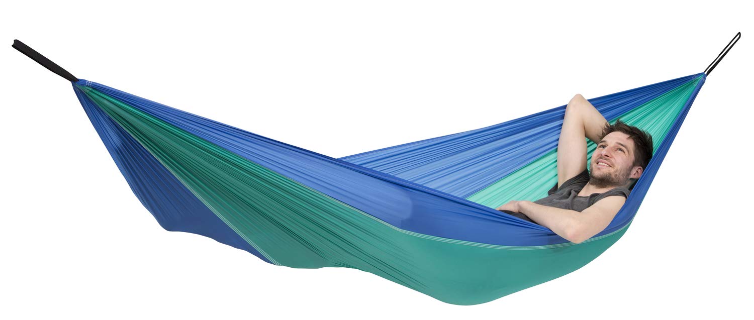 AMAZONAS Hammock Ultra-Light Adventure Hammock Ice Blue 275 cm x 140 cm Maximum Load 150 kg - Image 2
