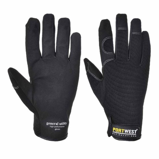 Portwest General Utility – High Performance Glove, Color: Black, Size: L, A700BKRL - Image 3