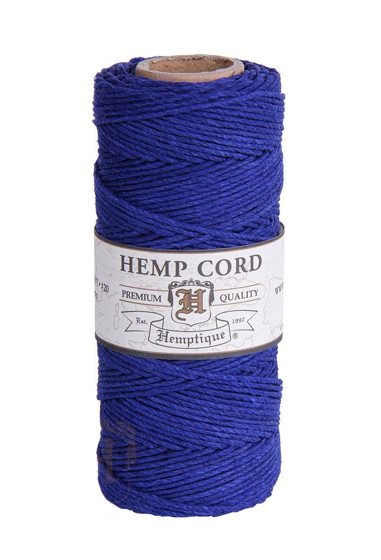 Hemptique Hemp Cord Spool Royal Blue, one Size