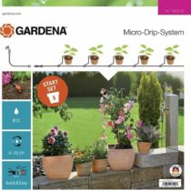 GARDENA Starter Set Pots S: The practical Micro-Drip-System Starter Set 5 potted plants, wasserparende Automatic irrigation (13000-20)