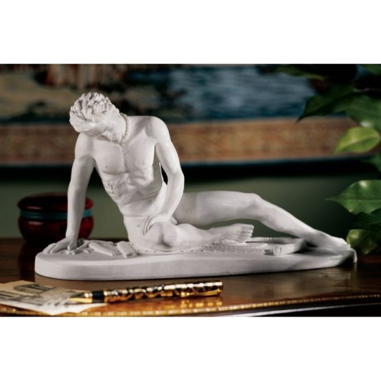 Design Toscano PD1948 Dying Gaul (Galeta Morente) Bonded Marble Statue - Image 2