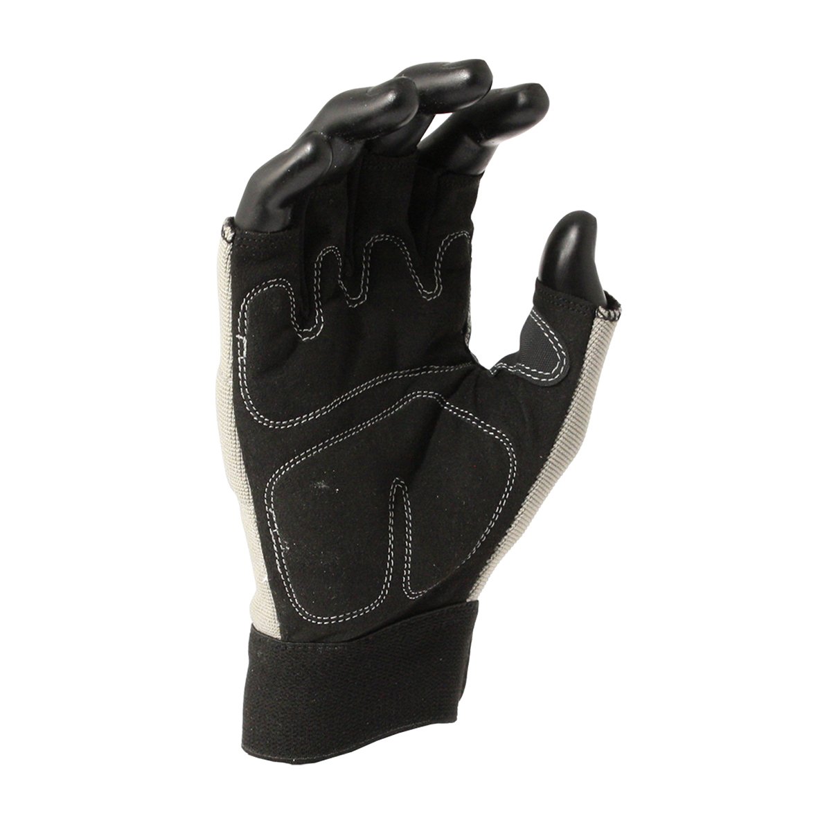 STANLEY Men Sy640l Fingerless performance Glove, Gray/Black/Yellow, L Pack of 2 UK - Image 2