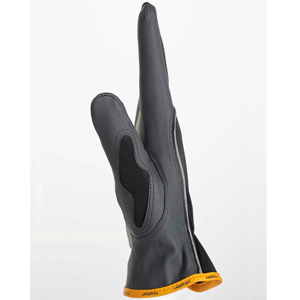 Ejendals 9100-10 Size 10 "Tegera 9100" Synthetic Leather Glove - Black/Grey/Yellow - Image 3