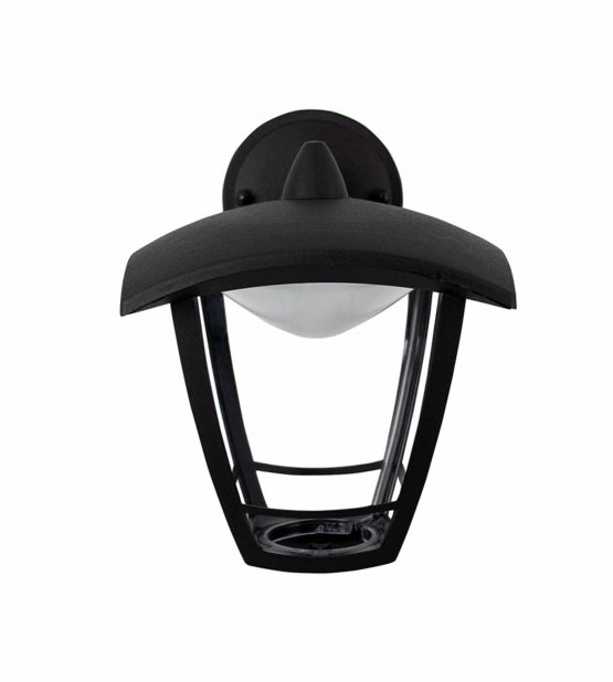 Luceco LED Top Arm Four Panel Coach Lantern, IP44 Rated, 8 W, Black - Image 4