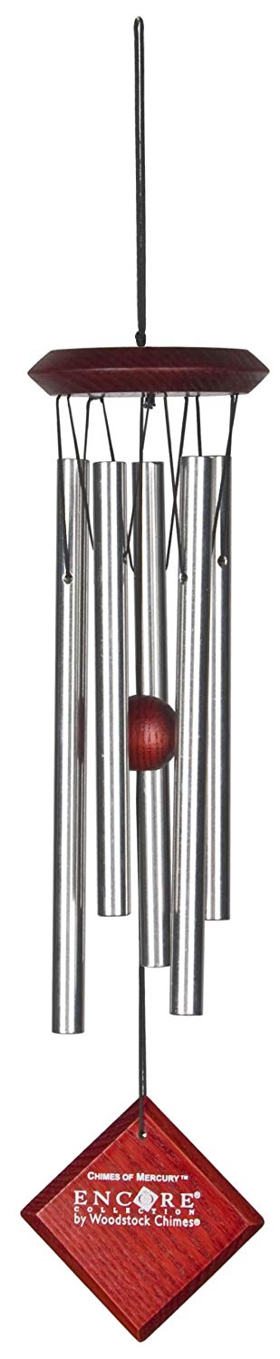 Woodstock DCS14 Encore Collection Silver Chimes of Mercury Windchime, 14"