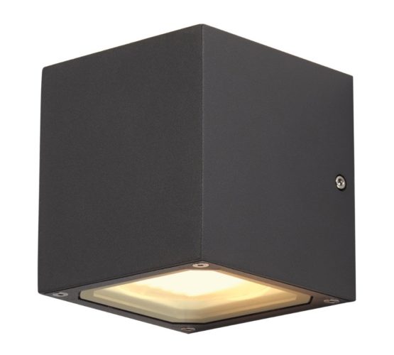 SLV 232535 Sitra Cube Wall Light, Anthrazit