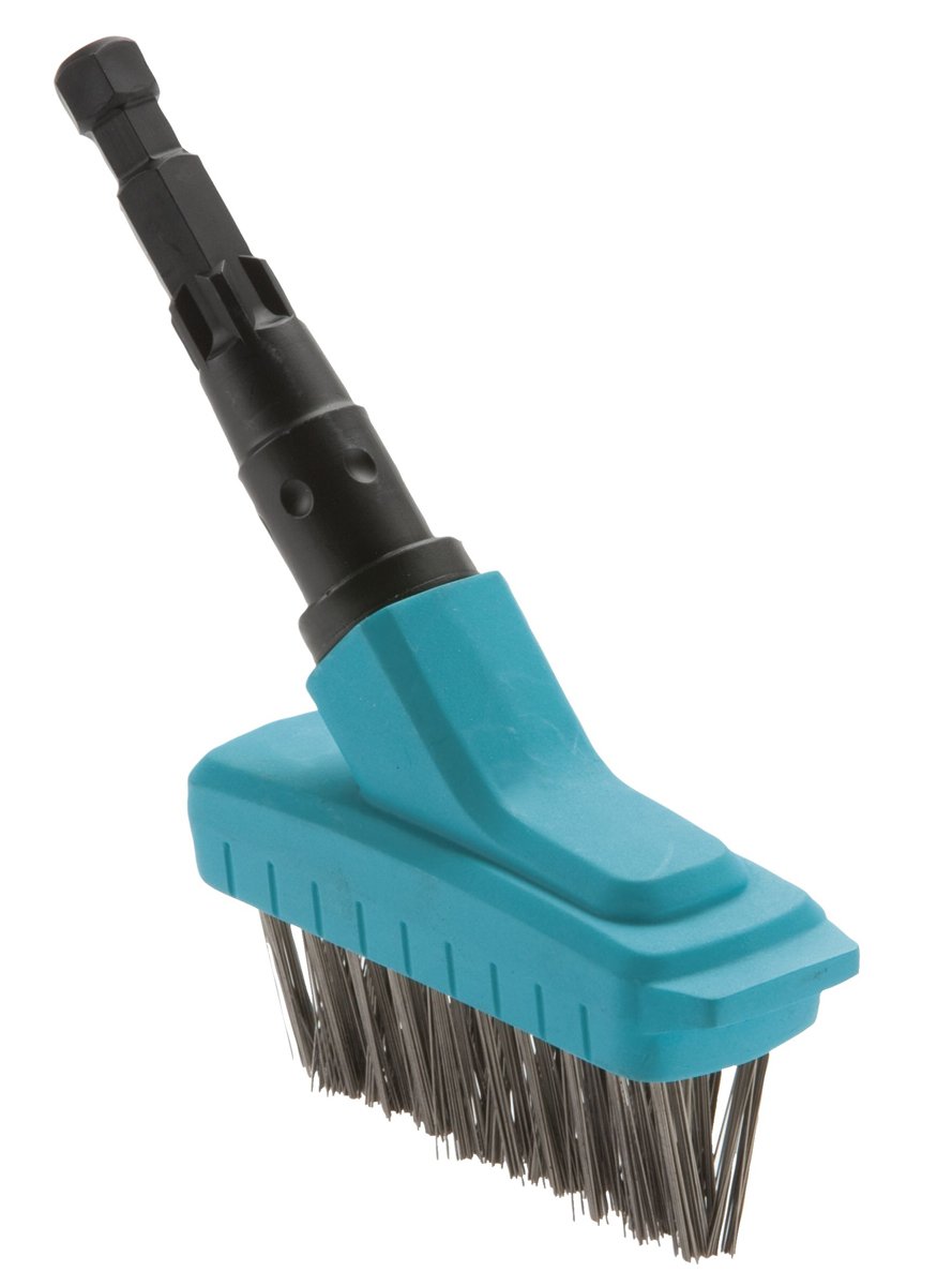 GARDENA combisystem Joint Brush M: Ideal garden assistant for easy removal of moss from paving joints and wall edges; with scraping edge