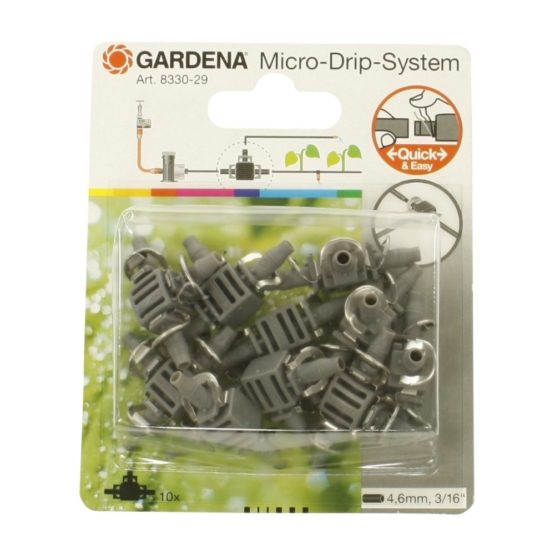 Gardena G8330-29 Pieza en T 4,6 mm Blister 10 derivaciones el sistema de conexión Quick & Easy, Estándar - Image 3