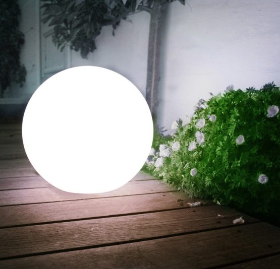 Green Blue Solar LED Light Garden Freestanding Lamp Ball Round White Multicolor (White 1 pcs - 15cm) - Image 4