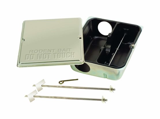 The Big Cheese TVS175 Ultra Power All-Weather Bait Station (Reusable, Lockable, Tamper Resistant), Silver, One Size - Image 2