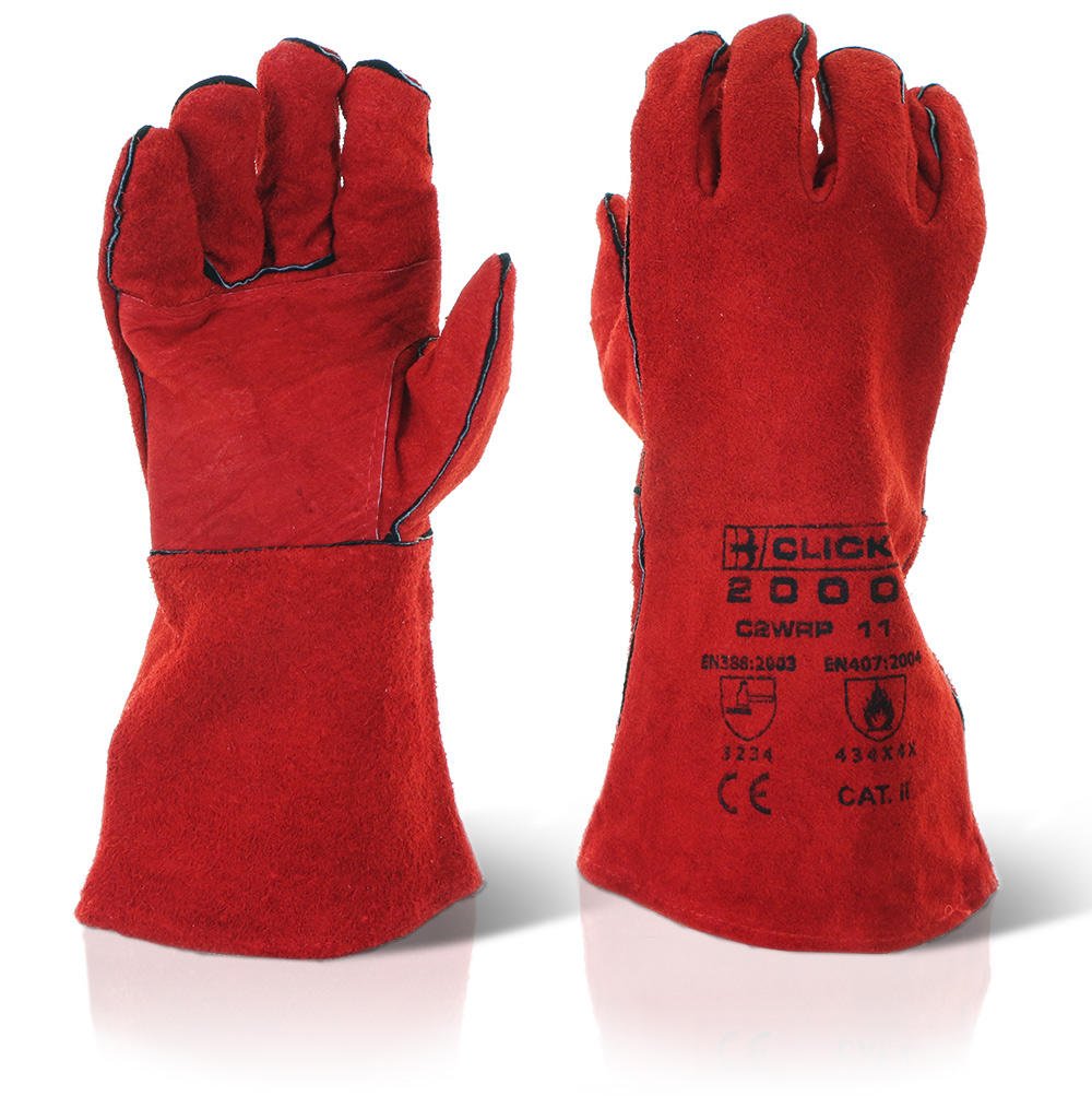RED WELDERS PATCH PALM RED