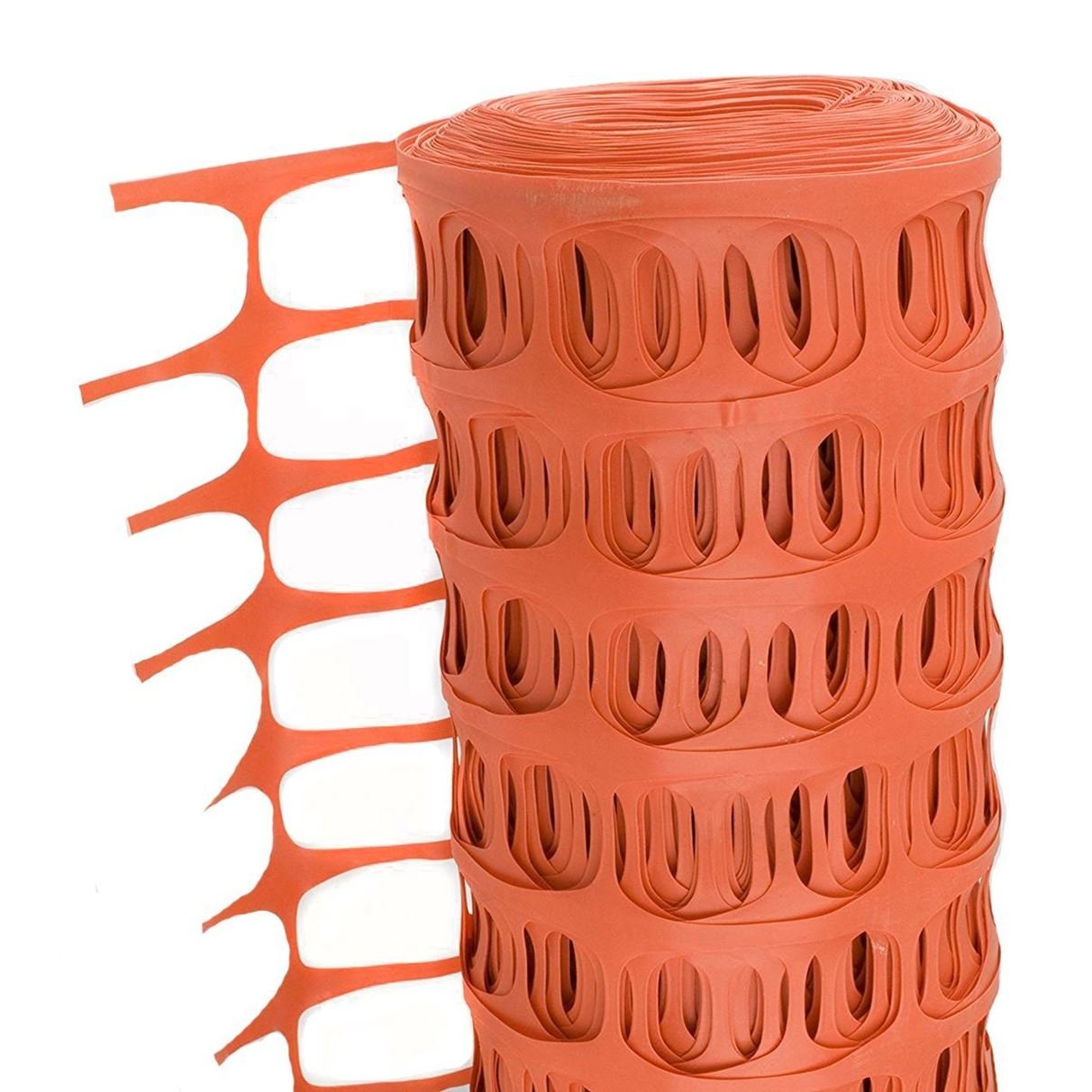 Oypla Heavy Duty Orange Safety Barrier Mesh Fencing 1mtr x 15mtr BigaMart