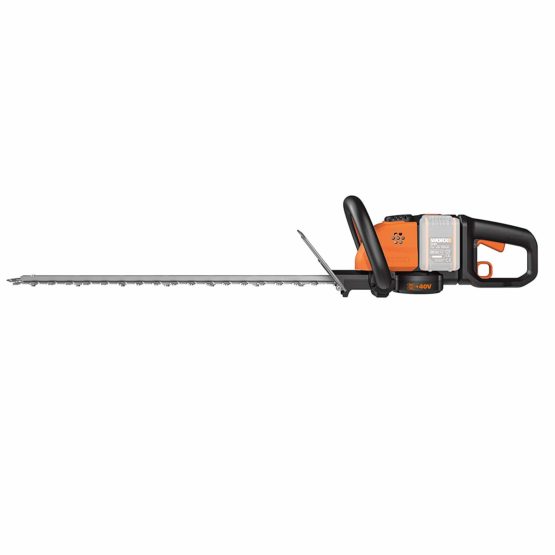WORX WG284E 36V (40V Max) Dual Battery Cordless 60cm Hedge Trimmer & WG184E 36V (40V MAX) Dual Battery Cordless 33cm Grass Trimmer