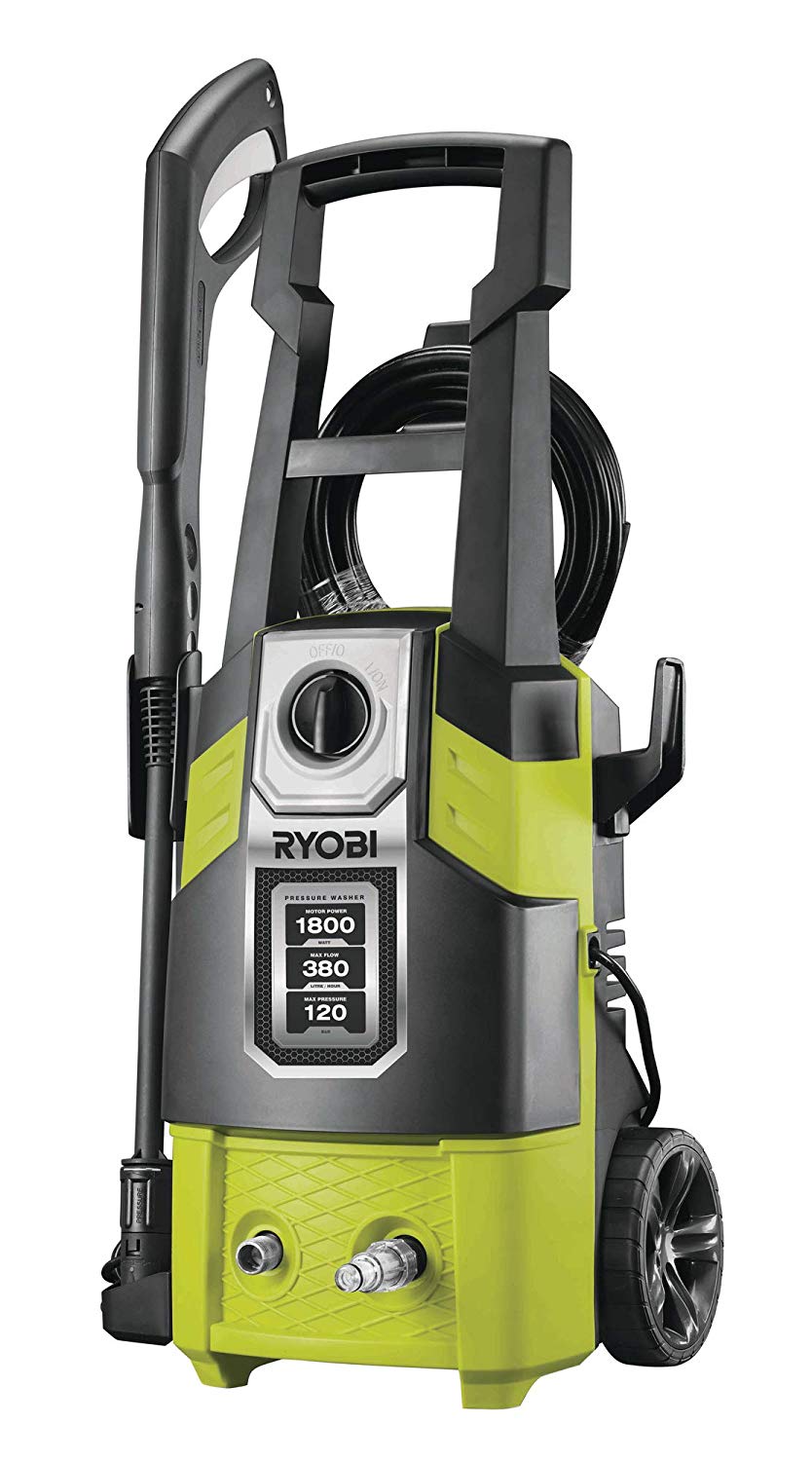 Ryobi RPW120B Pressure Washer, 1800 W, Hyper Green BigaMart