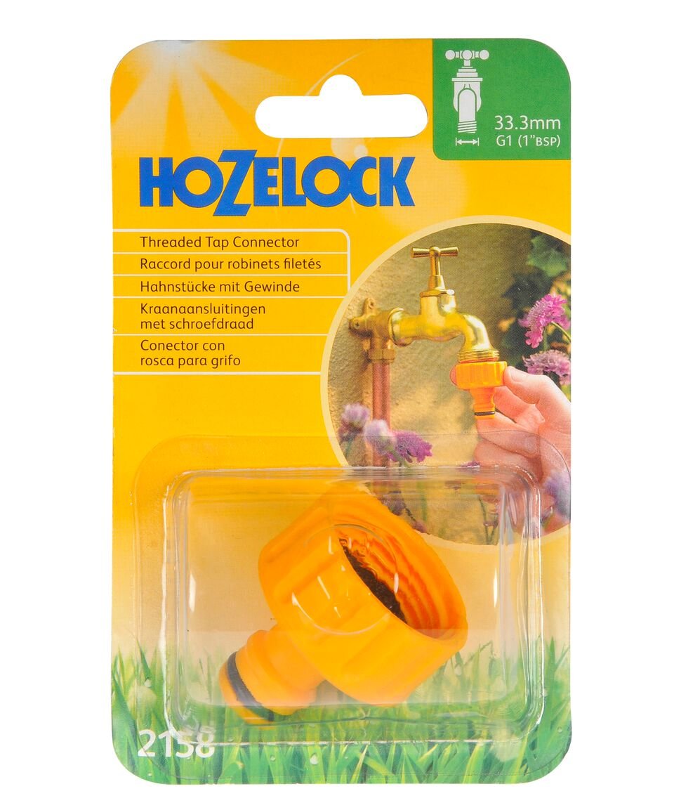 HOZELOCK - Outdoor Tap Connector 33.3mm (1") : For Threaded Outdoor Taps, Watertight Connection, Adapter for Connecting a Garden Hose to the Tap - Image 3