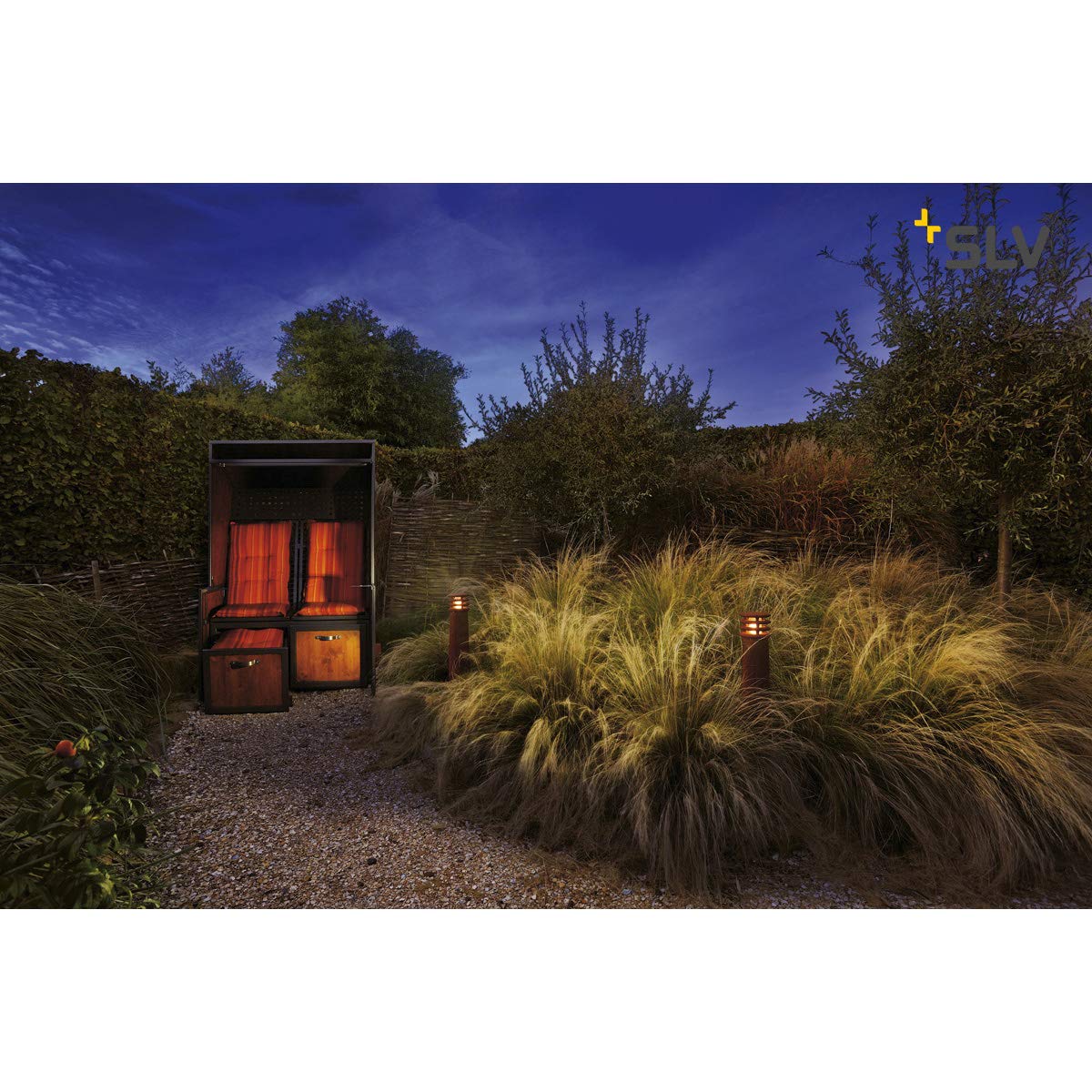 SLV Free-Standing lamp Rusty 70 / Outdoor Illumination for Paths Walls, entrances, LED Outdoor Garden lamp / E27 IP55 11W Rust - Image 3