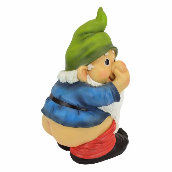Garden Gnome Statue - Stinky the Garden Gnome - Naughty Gnomes - Mooning Gnomes Statues - Image 2