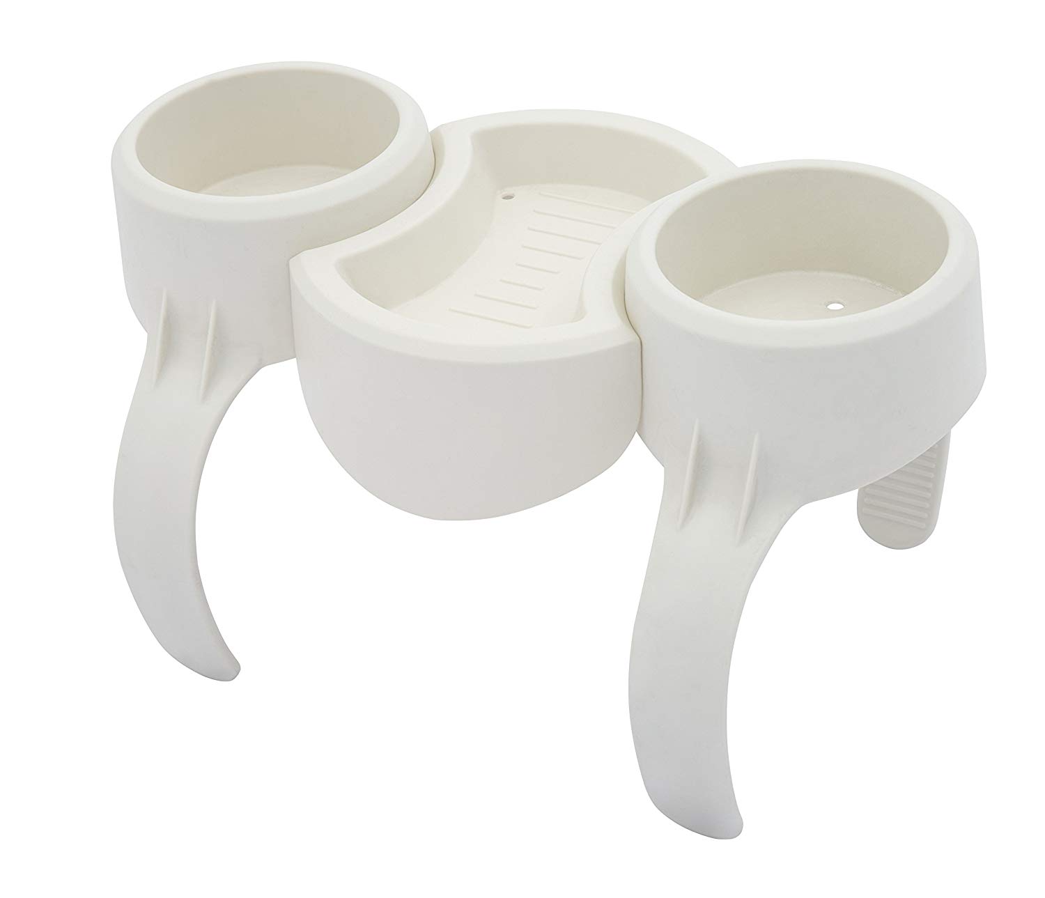 Lay-Z-Spa Drinks Holder and Snack Tray, Inflatable Spa Hot Tub Accessory, Two Cup Holders and Tray, White, 13.5x26.5x8 cm