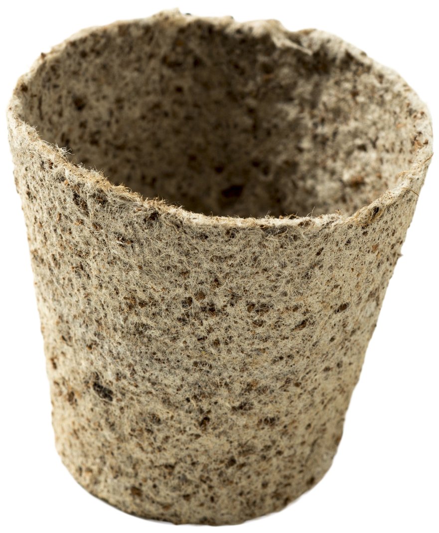 Nutley's Round 6cm Peat-Free Fibre Plant Pots Biodegradable (Quantity: 100, Size: 6cm)