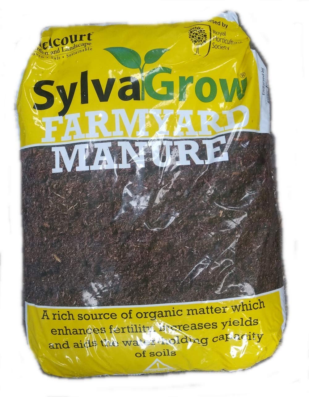 F&G Supplies 50 Litre sack of Melcourt Sylvagrow Farmyard RHS endorsed peat free soil improver - ideal for improving soil structure, fertility