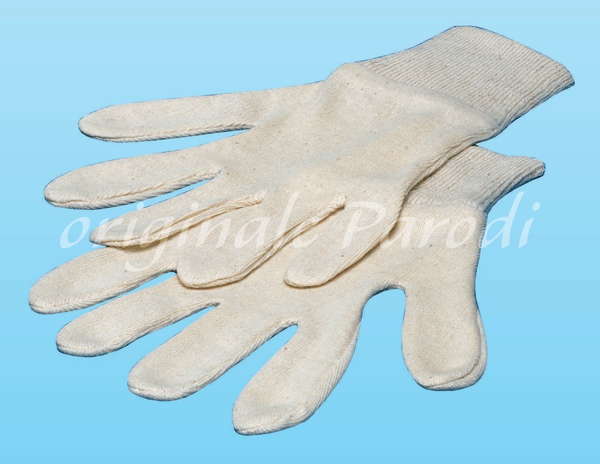Pair of cotton gloves with cuffs X2, cotton hypoallergenic manibelle with cuff for cleaning, pair of cotton gloves with cuffs
