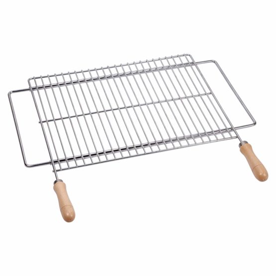 Sauvic UNIVERSAL EXTENDABLE GRILL RACK FOR BARBECUE 50X40 CM, Silver, 53.5x62.5x3 cm