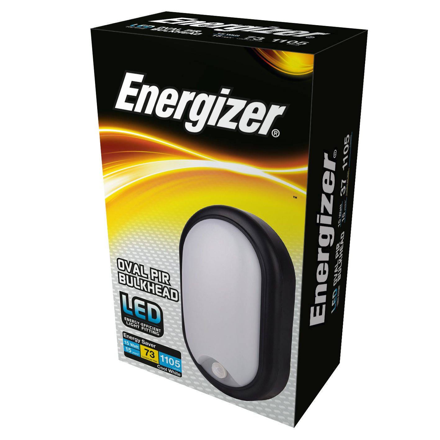15W LED PIR Bulkhead Oval S12972