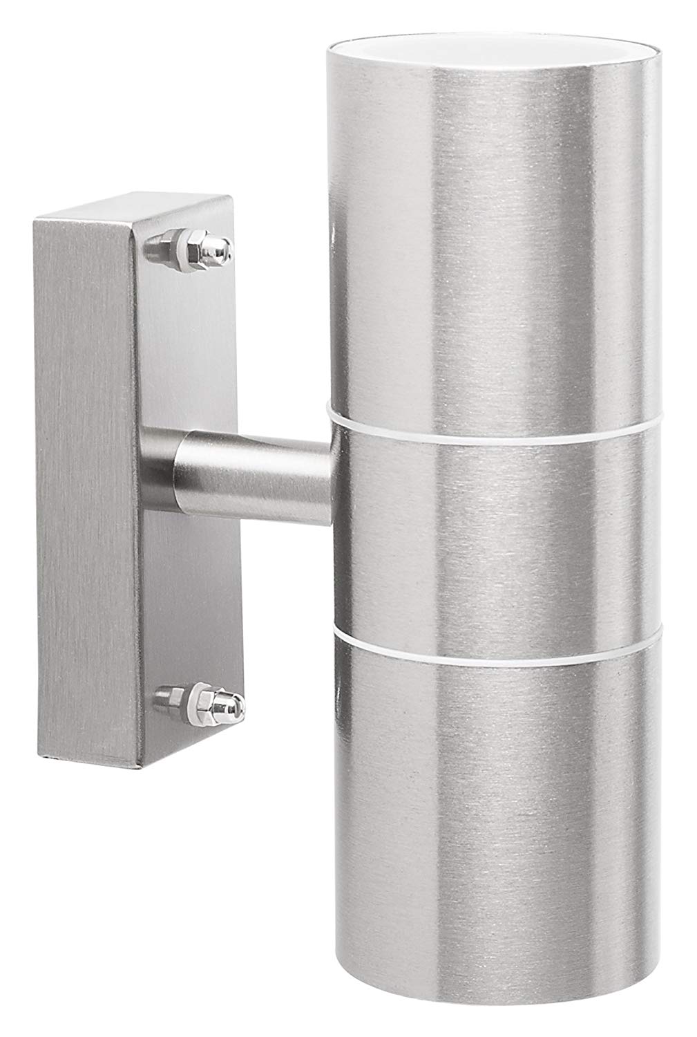 Smartwares Outdoor Wall Light, Shines Up and Down, Stainless Steel, GU10 Bulb Fittings, IP44 Protection Rating