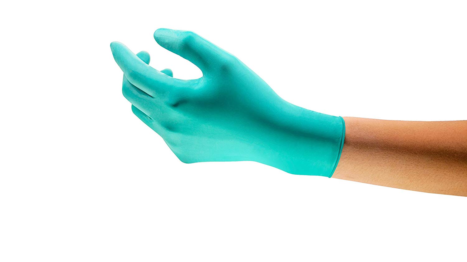 Ansell 69-318 Disposable latex gloves, Small (100 Gloves), Green, 9 (L)