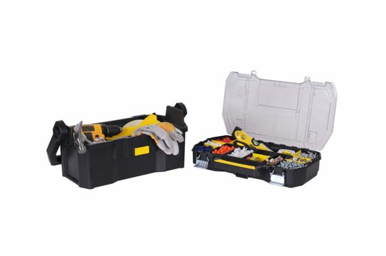 STANLEY Toolbox Tote Plus Storage Organiser, Heavy Duty Metal Latch, Removable Dividers, 19 Inch, STST1-70317 - Image 3