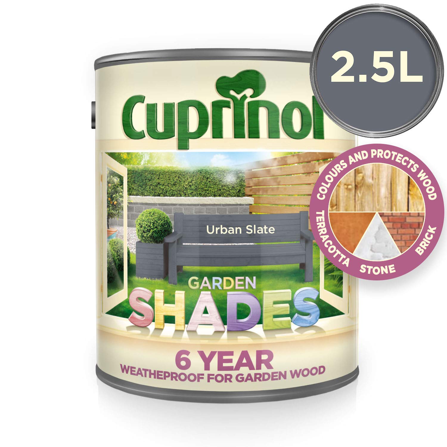 Cuprinol GSUS25L Garden Shades Urban Slate 2.5 Litre BigaMart