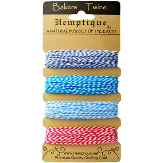 Hemptique Bakers Twine Card 2ply Berrylicious