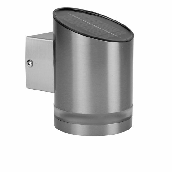 Smartwares Solar Wall Light, Stainless Steel, Day to Night Sensor, IP44