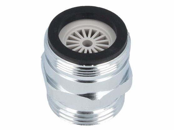 Tecuro, Mixing Nozzle M28 x 1, Adapter for Garden Hose, Chrome
